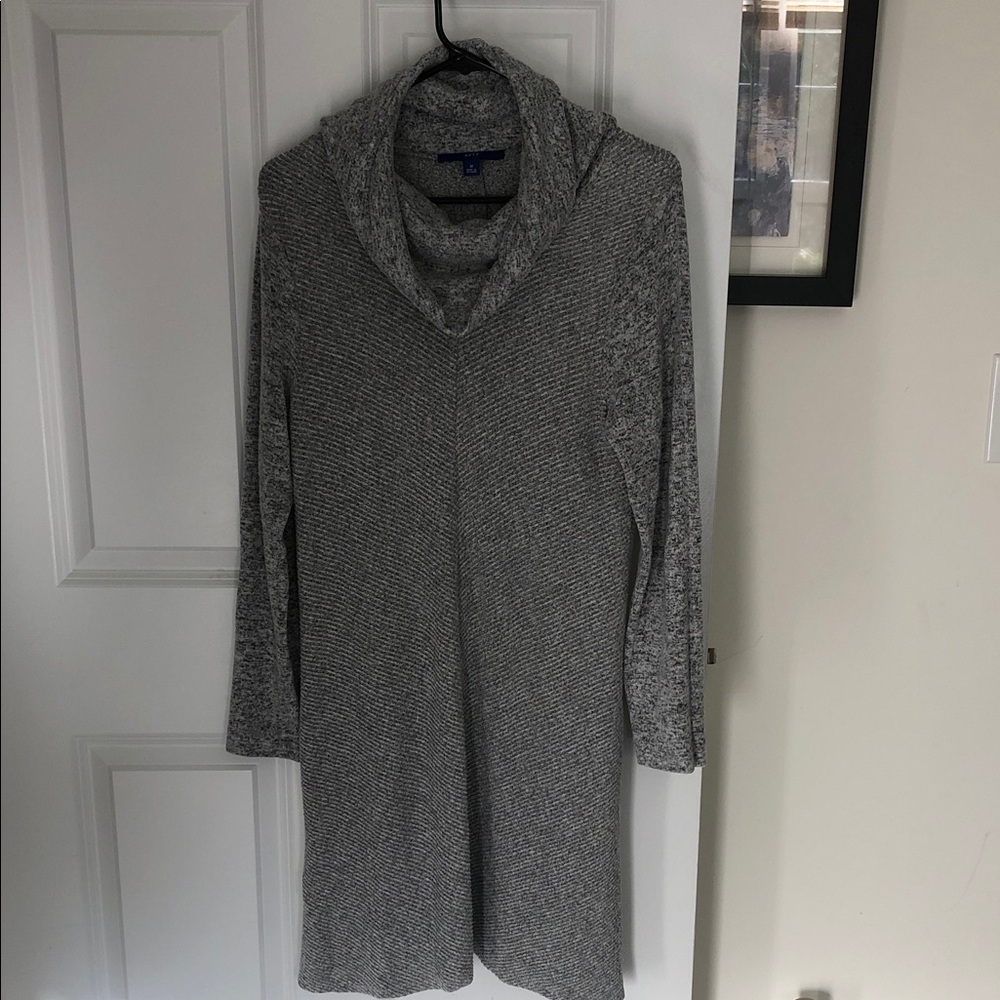 Apt. 9 Heather Gray Cowl Neck Sweater Dress
